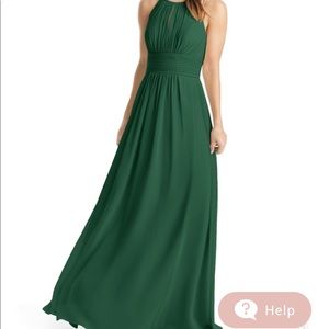 Azazie hunter green bridesmaid dress size 4